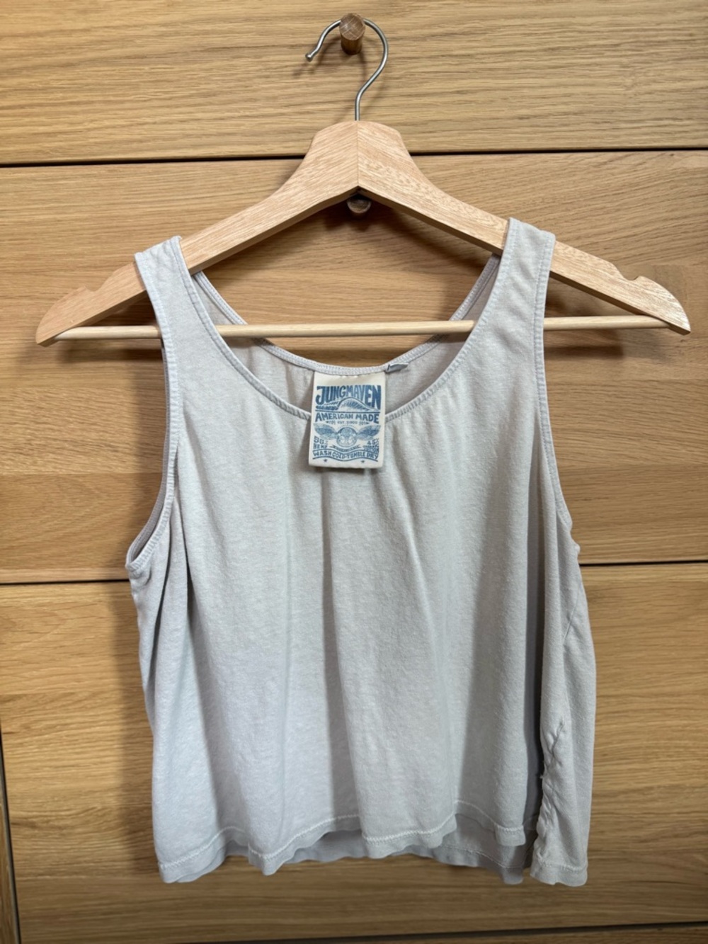 Jungmaven Crop Tank - light beige - Sz S